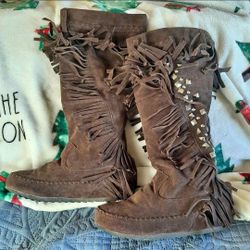Brand New Western Boho Fringe Boots Size 10