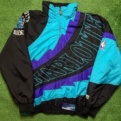 Vintage Charlotte Hornets Jacket Lee Sport Medium