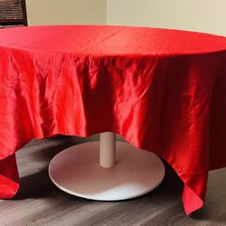 Red Rectangular Table Cloth 