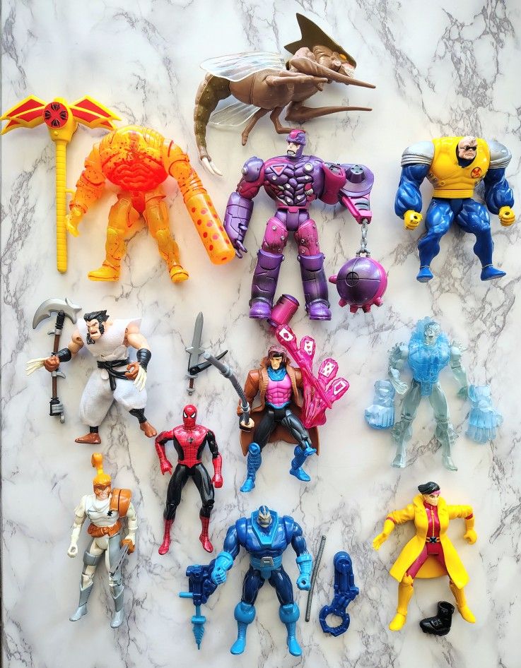 Vintage Marvel X-Men Superhero Toys From The '90s TRADE
