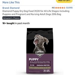 Diamond Puppy Food For Dogs 20 Pound