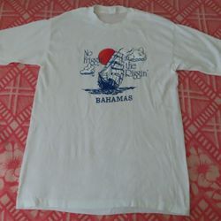 Vintage 70s 80s sportswear Bahamas TShirt no Friggin in the Riggin Rare for  Sale in Mustang Ridge, TX - OfferUp