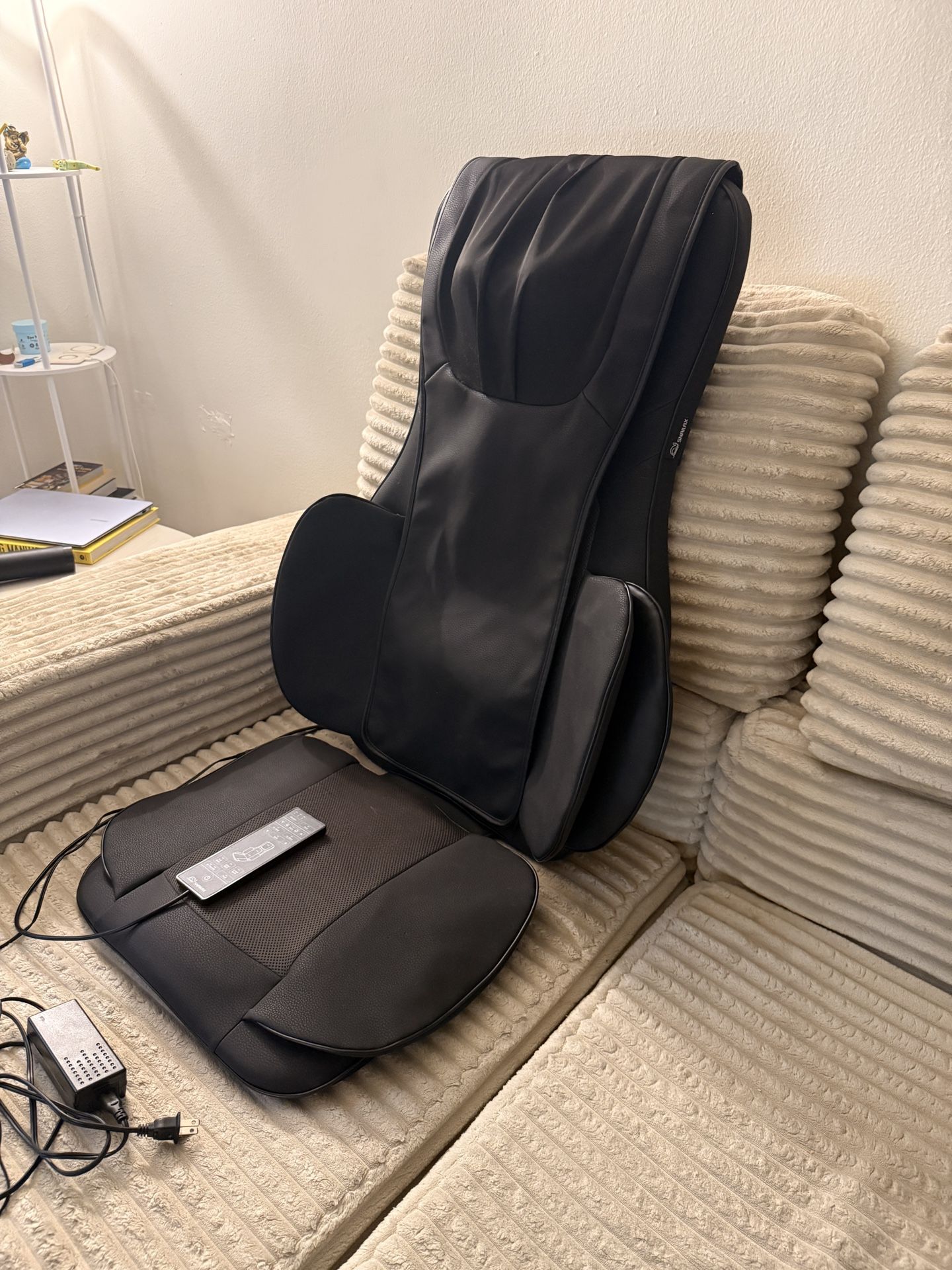 Snailax Neck Back Massager with Heat, Full Body Massage Chair Pad