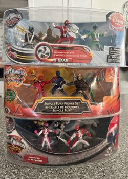 Disney Power Ranger figurine sets from the Disney Store