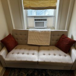 68” Brayland Linen Tuxedo Sofa/Couch (cream/tan)