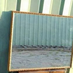 Thick Box Ornate Gilt Wood Bronze Gold Frame Vintique Mirror 37x29