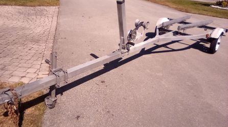 Galvanized Trailer For Large Jet Ski Or Small Boat Up To 16'.  New Wheels, New Hubs, , New Winch, New Lights, New Carpet. Ready To Load...