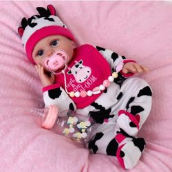 Aori Lifelike Reborn Baby Doll,18 inch Full Body Soft Vinyl Real Life Baby 