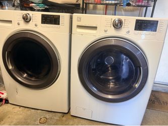 Washer and gas dryer