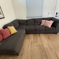 Gray Sectional couch