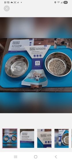 Black And Decker Pet Food Tray And Two Bowls