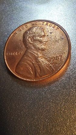 1987 D Lincoln Penny With Error 
