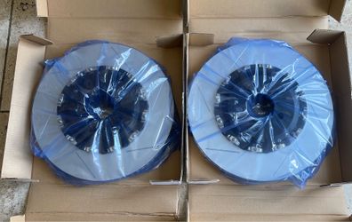 2021-2023 Dodge Charger Challenger Hellcat Redeye Scatpack Widebody Front Slotted 2pc Rotors