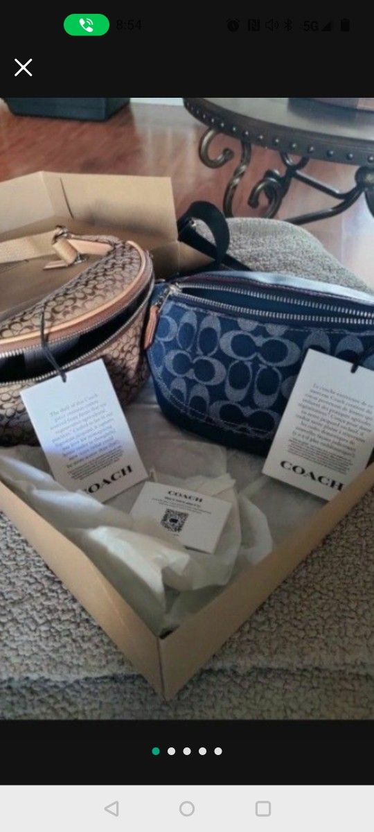 Two Coach Fanny Packs