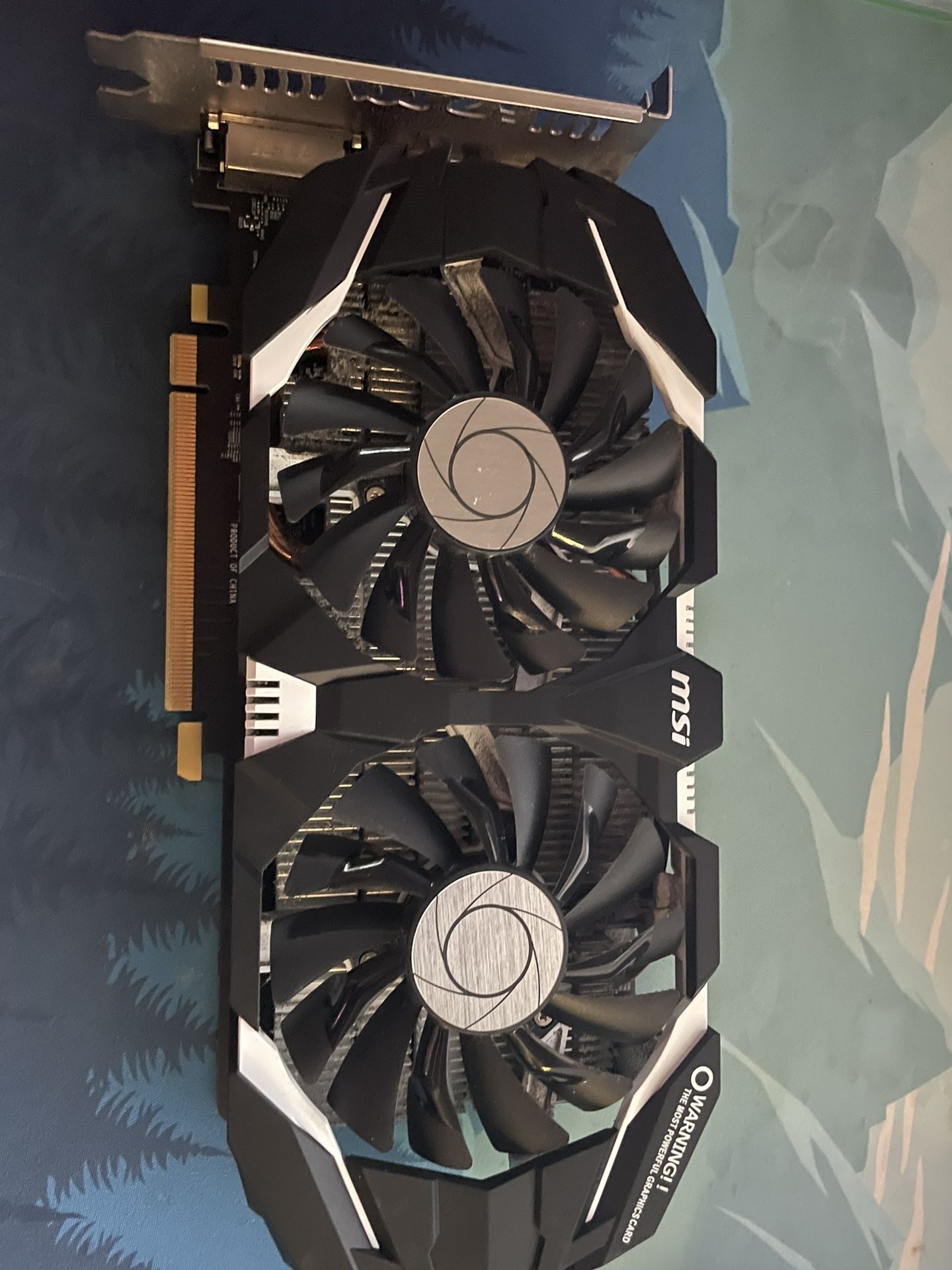 MSI Geforce GTX 1060 3GB Dual fan Graphics Card