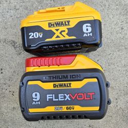 Dewalt 60v Batteries 9.0 And 6.0 Ah Brand New