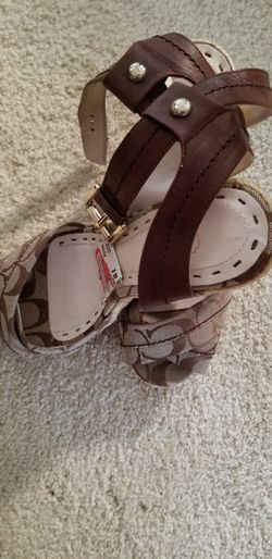 Authentic COACH Espadrille Wedges