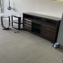 TV Stand, With Two Side Tables