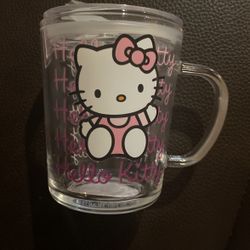 Hello Kitty Glass Cup