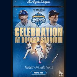 Dodgers World Series Celebration Tickets