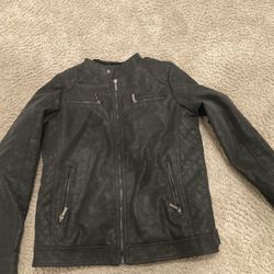 Stone Falcon Leather Jacket 
