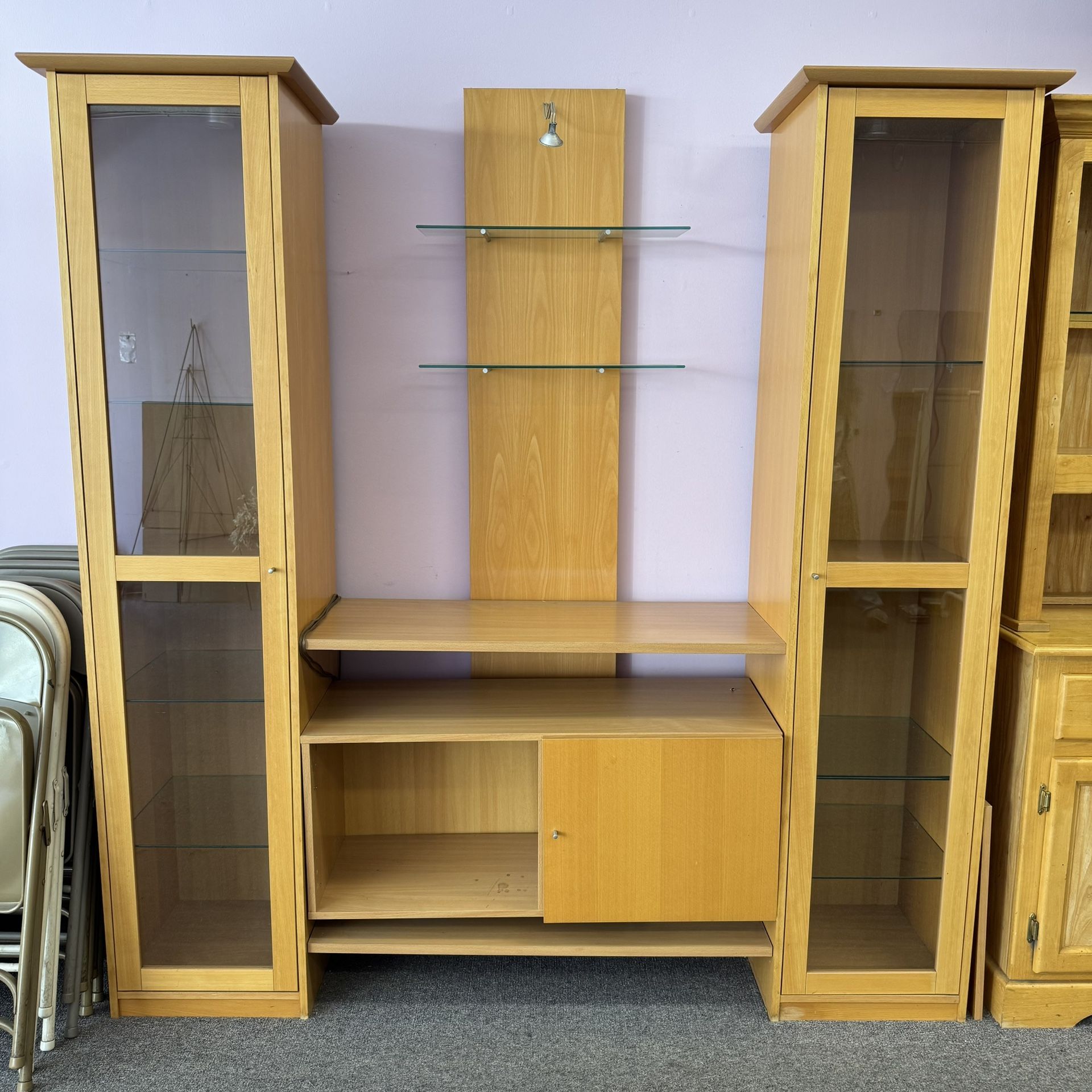 Shelf Unit, Wall Unit, Display Unit with lights Good Condition