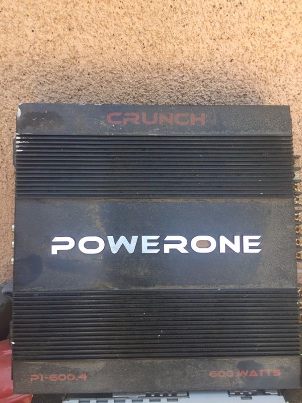 Crunch PowerDriveX 1000 Watt 4 Channel Exclusive Blue A/B Car