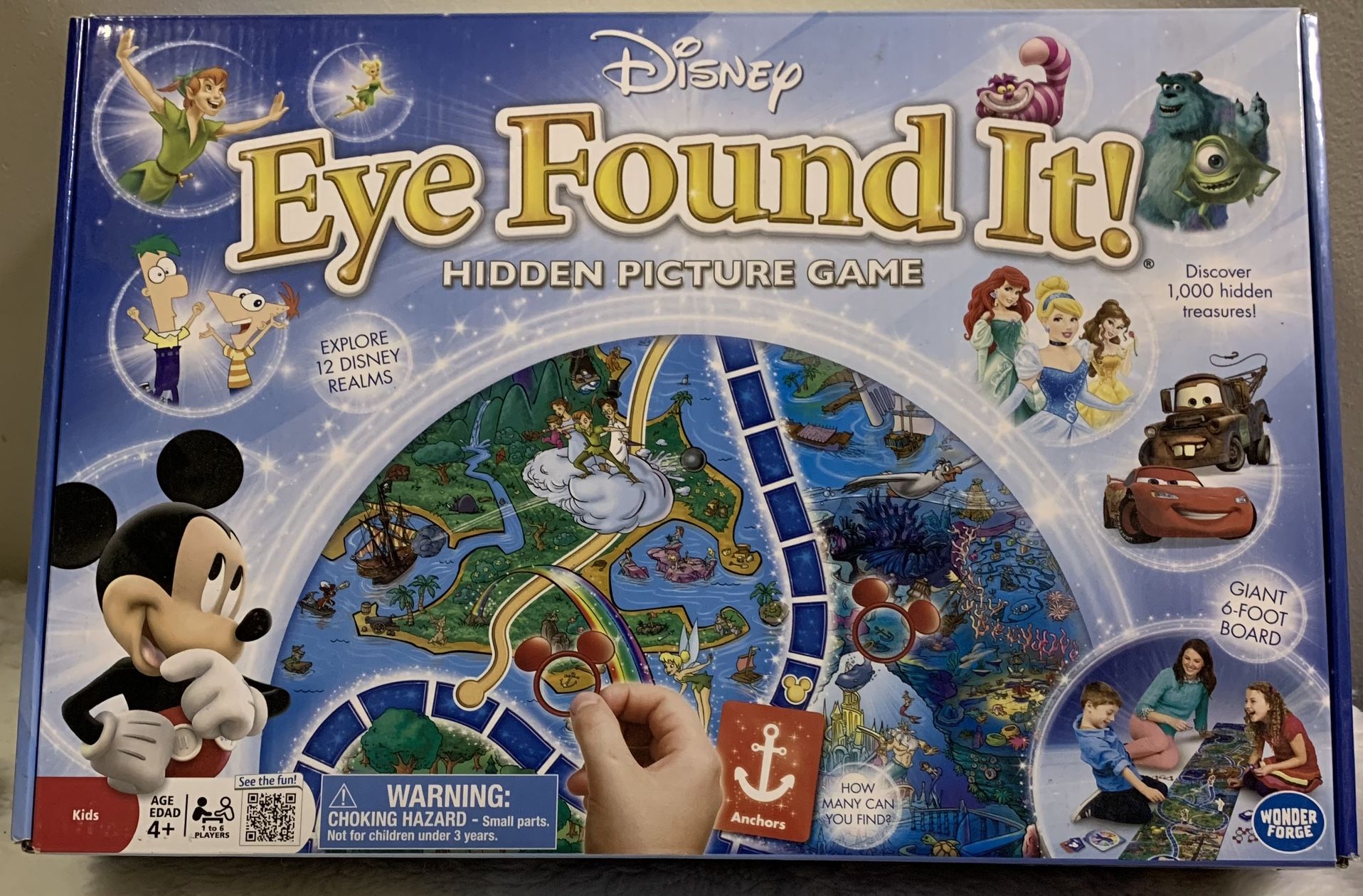 Disney Eye Found It Hidden Picture Game Giant 6ft Board - Complete and excellent used condition 