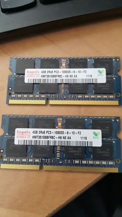 4×2 gb laptop ram