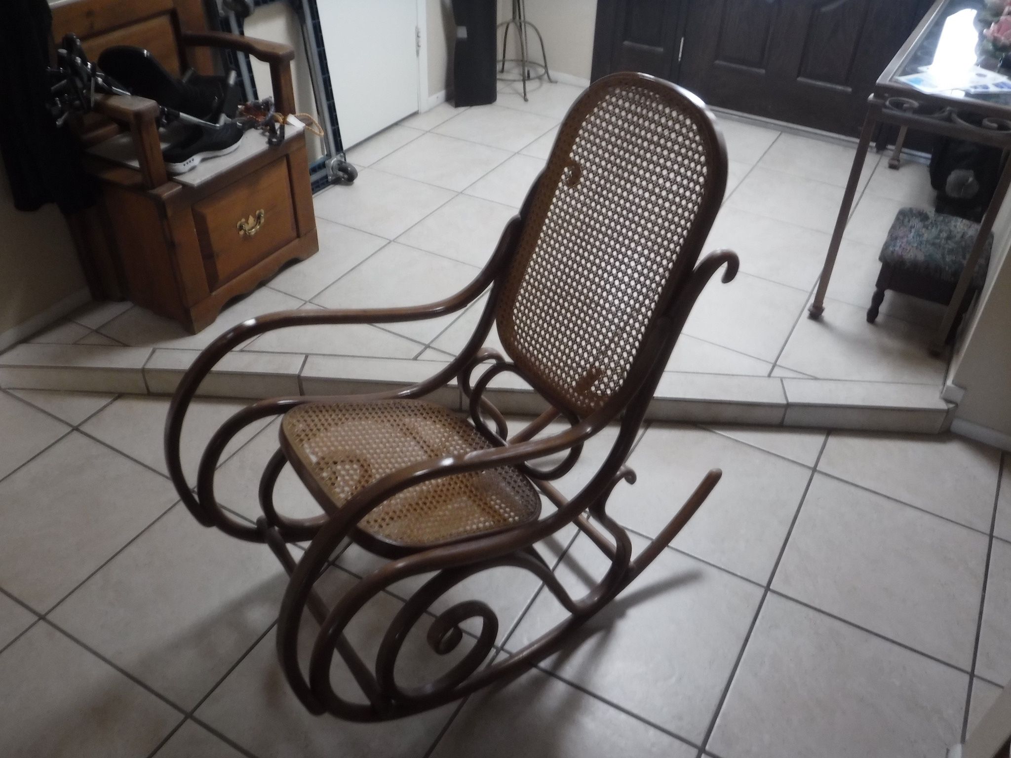 Wicker Rocker by Thonetnew