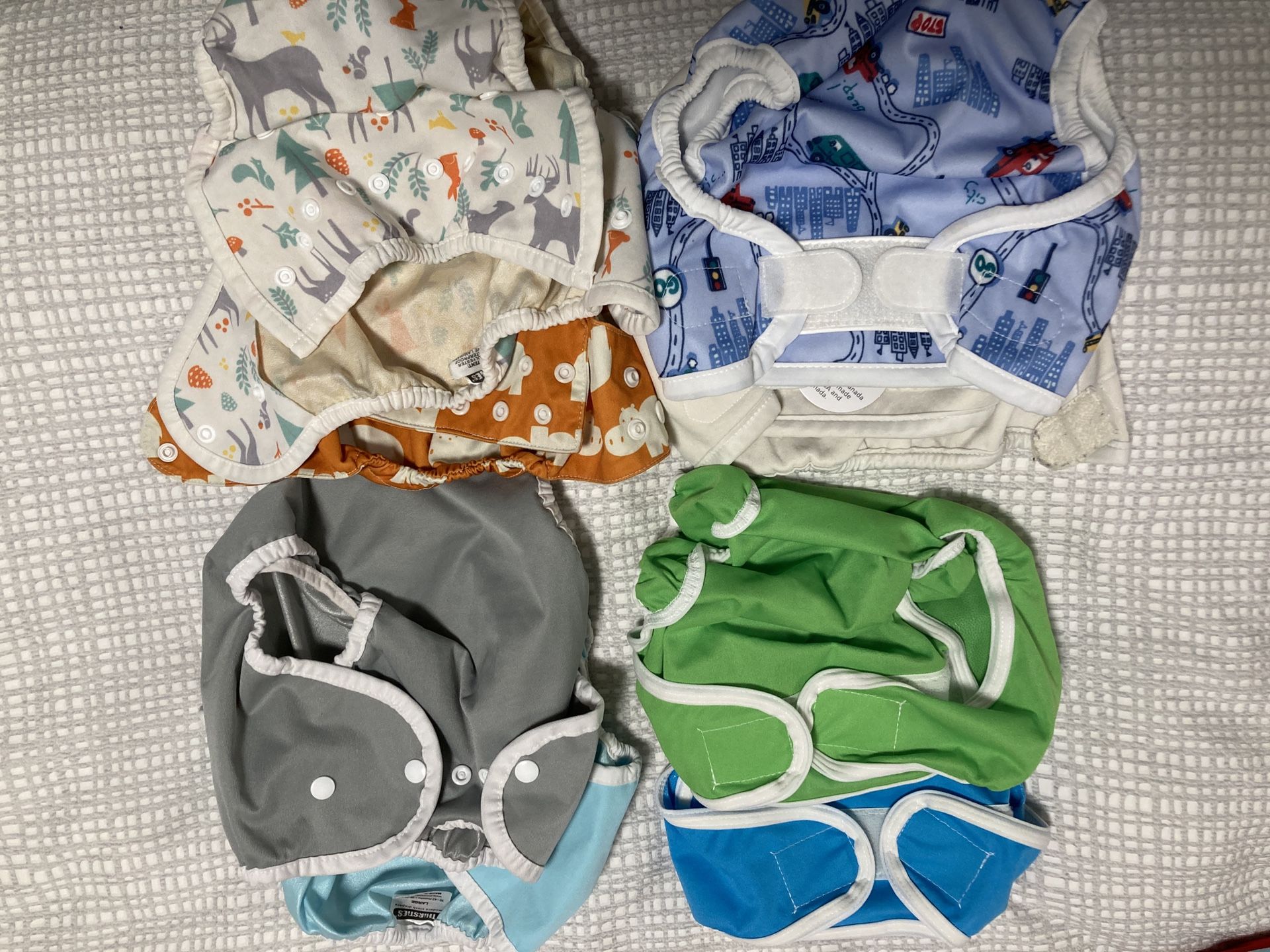 Cloth Diaper Covers - 8pcs, Size 2/L/XL
