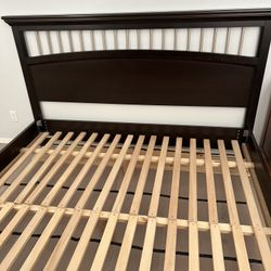 Wood King Size Headboard and Frame