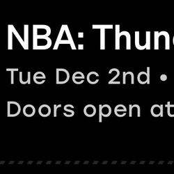 COSM 2 Tickets Dome Thunder @ Warriors $40 Each