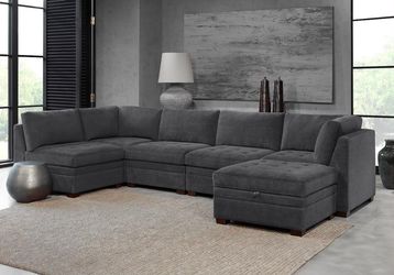 Thomasville Tisdale 6-Piece Modular Fabric Sectional