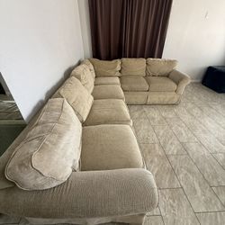 Tan Sectional 