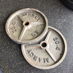 Marcy 45lb Pair Olympic Weights $0.99 Per Pound 