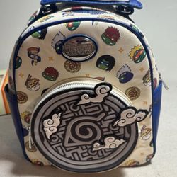 Nickelodeon Teenage Mutant Ninja Turtles x Naruto Mini Backpack Beige Purse NWOT