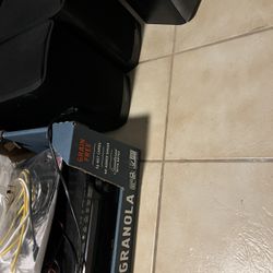denon integrated network av receiver avr s750h with 3 speakers two definitive speakers and one song speaker