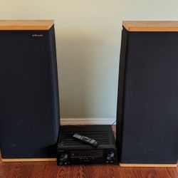 Polk Floor Speakers & Pioneer Reciever