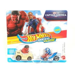 NEW 2025 Hot Wheels RacerVerse Red Hulk Captain America 2-Pack Diecast 