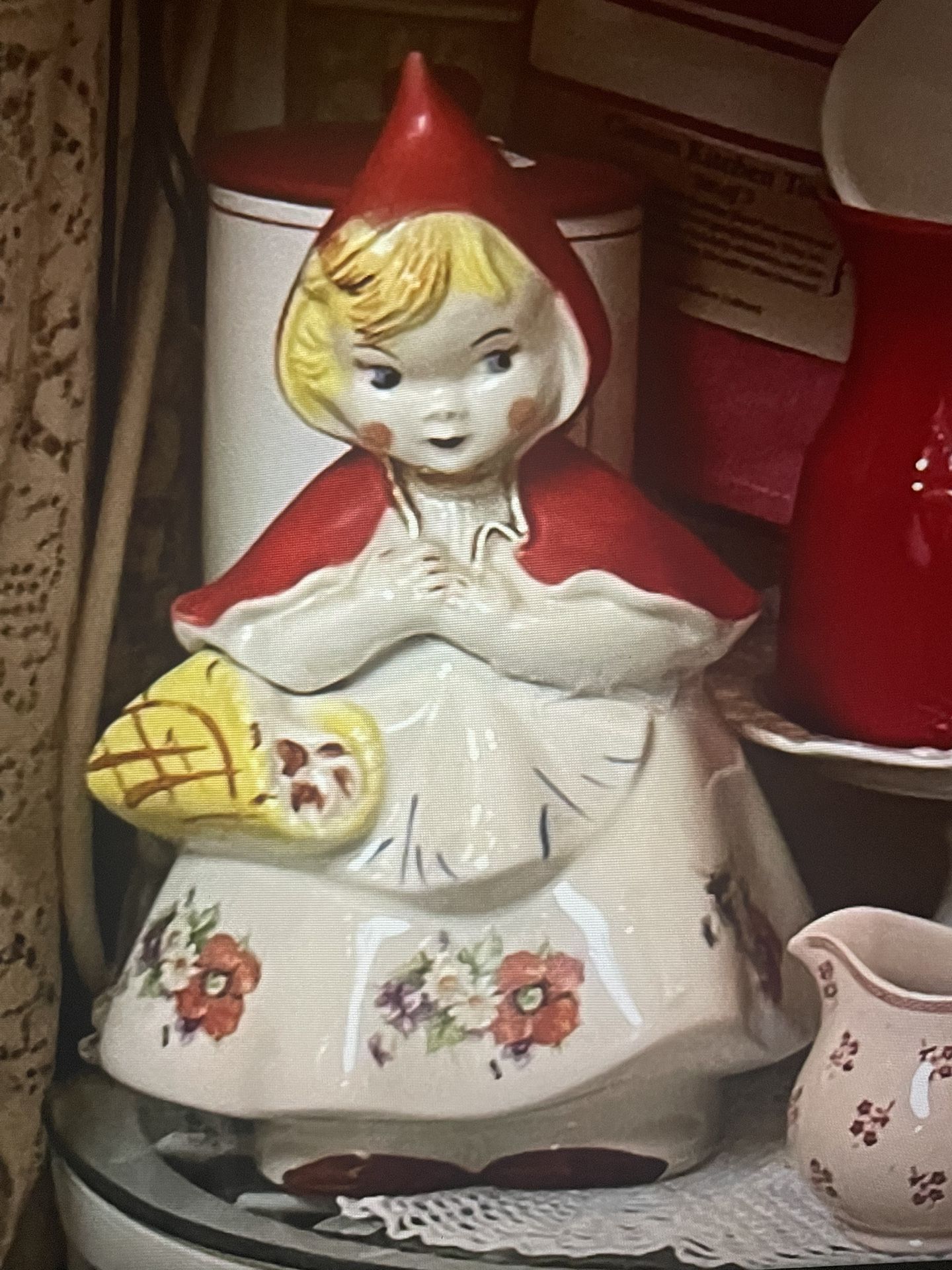Cookie Jar Vintage Hull Little Red Riding Hood