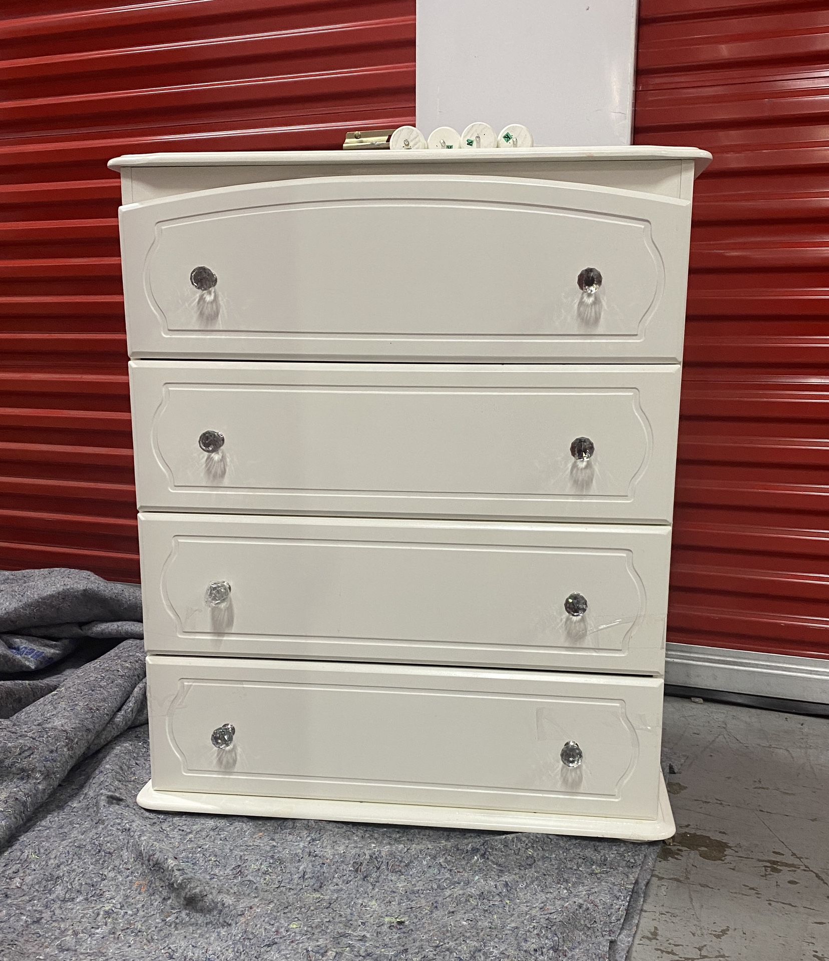 White Dresser & Matching Night Stand