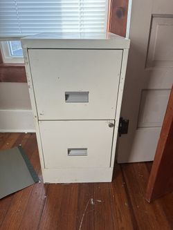 2-Drawer Filing Cabinet Beige