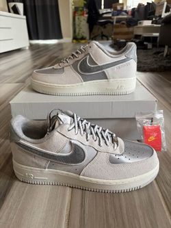 Women's Nike Air Force 1 '07 LX SE AF1 Athletic Club Shoes - Grey - Size 6.5, 7.5