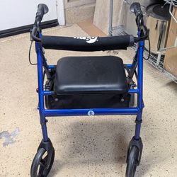 Lightweight Folding Walker & Transport Chair