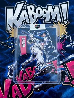 Shohei Ohtani Custom Blast Kaboom Baseball Card