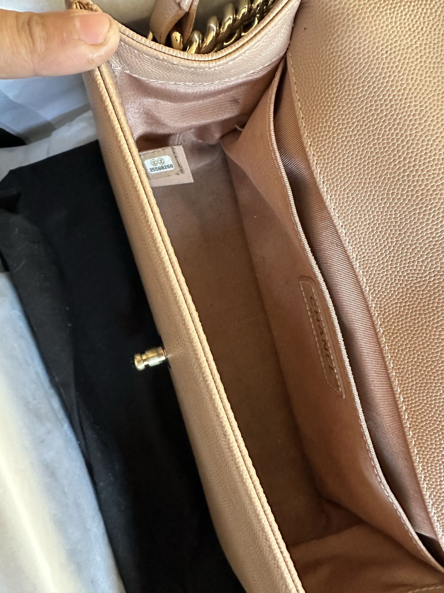 Chanel Flap bag Authentic Veau Graine Beige With Original Chanel packaging  for Sale in Los Angeles, CA - OfferUp