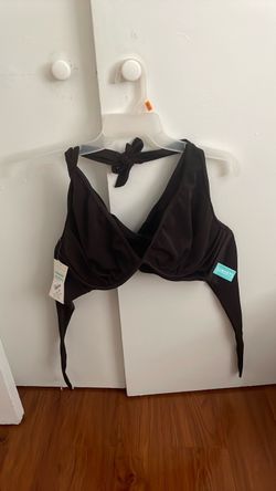 Sunset Underwire Twist Halter Swim Top Size 38F
