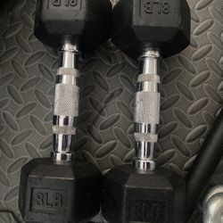 8lbs Dumbbell Set. 