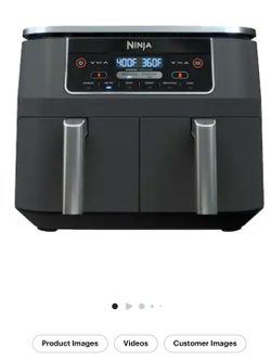 Ninja Foodi 6-in-1 8 quart Dual Zone 2-Basket Air Fryer (Dark Grey)
